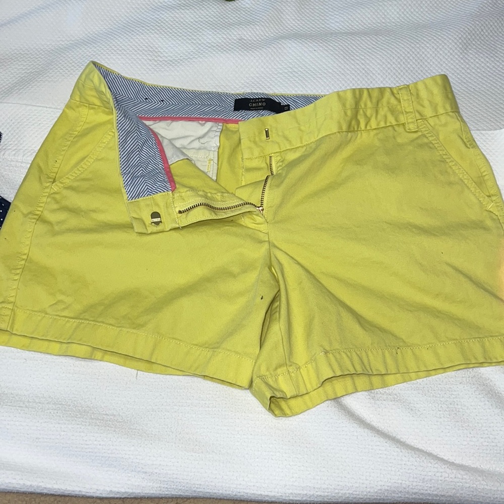 Jcrew yellow shorts